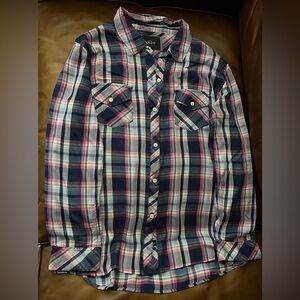 Rails Women’s Plaid Long Sleeve Button Down Shirt | EUC | Size L | (TC)